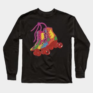 1980s Retro - Rollerskate Long Sleeve T-Shirt